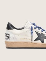 Women's Ball Star LTD in white nappa leather with black leather star and heel tab - Image 5