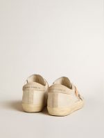 Super-Star LTD in leather with beige suede star with Swarovski studs - Image 5