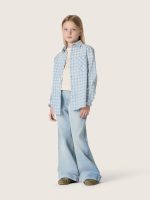 Journey girls' T-shirt in white cotton jersey with silver studs - Image 3
