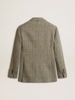 Women's double-breasted blazer in Shetland wool - Image 7