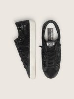 Super-Star in black suede with Swarovski crystals and black suede star - Image 3