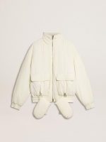 Women's cream padded jacket