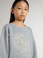 Girls' gray and white mini dress - Image 4