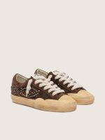 Women's Super-Star Penstar in brown suede with studs - Image 2