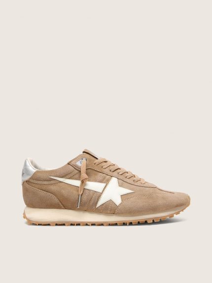 Men's Marathon in tobacco suede with white star