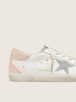 Women's Super-Star in leather with Swarovski crystal star and heel tab - Image 4