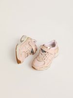 Junior Lightstar in pink leather and mesh with pink leather star - Image 2