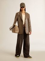 Women's houndstooth jacket with all-over sequin embroidery - Image 8