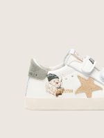 Baby School in nappa with beige suede star and mascot print - Image 4