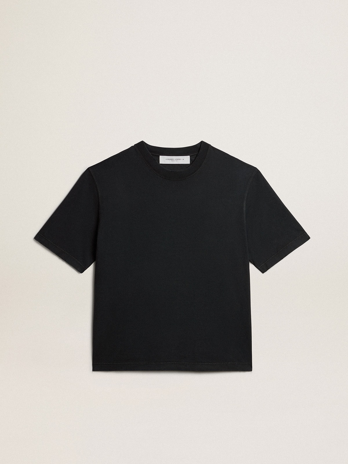 d2bf5808b3392b900122edf1f13bc281c91d9026871305f179998f9f39147f8f T-shirt in washed black with reverse logo on the back - Jersey Capsule - Image 1