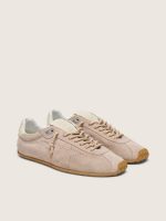 Women's Marathon Speed in pink suede with perforated star and white leather heel tab - Image 2