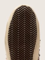 Women's Francy in dark brown leather with multicolor rhinestones and white suede star - Image 5