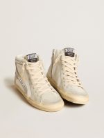 Slide with nude leather star and suede and Swarovski crystal flash - Image 2