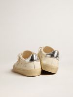 Soul Star in white nappa with metallic silver leather heel tab - Image 5