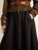 Women's midnight blue wool skirt - Image 5