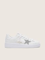 Women's Purestar in white leather with silver Swarovski crystal star