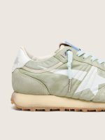 Women's Marathon in sage-green nylon with white star - Image 4