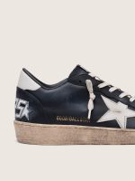 Men's Ball Star in black nappa with white leather star and heel tab - Image 4