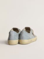 Women's V-Star in light blue canvas with dove-gray leather star - Image 5