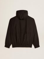 Black windbreaker with hood - Image 2