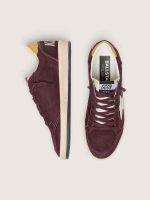 Women's Ball Star in chocolate nubuck with leather star and heel tab - Image 3