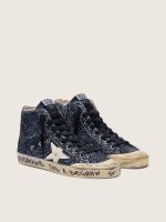 Women's Francy in dark blue glitter with white star - Image 2