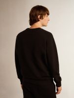 Black Archibald Star Collection sweatshirt with tone-on-tone star on the front - Image 4