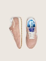 Junior Marathon in pink suede with white star - Image 3