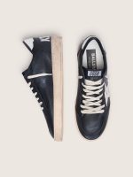 Men's Ball Star in black nappa with white leather star and heel tab - Image 3