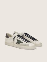 Men's Super-Star in nappa with green leather star and gray leather heel tab - Image 2