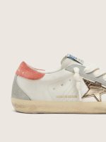 Women's Super-Star LTD in white leather with metallic bronze star - Image 4