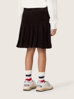 Girls' brown pleated corduroy skirt - Image 6