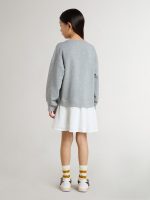 Girls' gray and white mini dress - Image 3