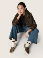 Women's VCE Penstar in leopard-print pony skin with black leather heel tab - Image 3