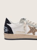 Women's Ball Star in nappa and suede with glitter star and black heel tab - Image 5