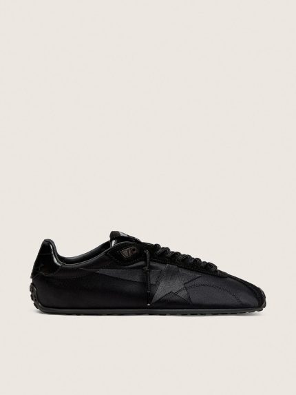 Women's Marathon Speed in black satin with black star