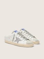 Super-Star Sabot with a platinum glitter star and suede tongue - Image 2