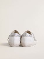 Women's Super-Star with gray suede star and silver glitter inserts - Image 4