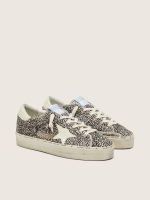 Women's Hi Star in black and white pony skin with white leather star - Image 2