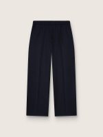 Men's joggers in dark blue wool