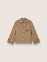 Women's oversized trench coat with crystals