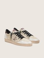 Men's Ball Star LTD in cream leather with snake-print star - Image 2