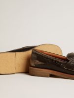 Women's Jerry loafer in black leather - Image 4