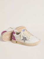 Junior Ball Star with silver glitter star and pink glitter heel tab - Image 4