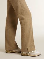 Women's Dad-Star in mesh and white suede with gold foiled star - Image 3