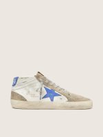 Men's Mid Star with blue leather star and dove-gray suede inserts