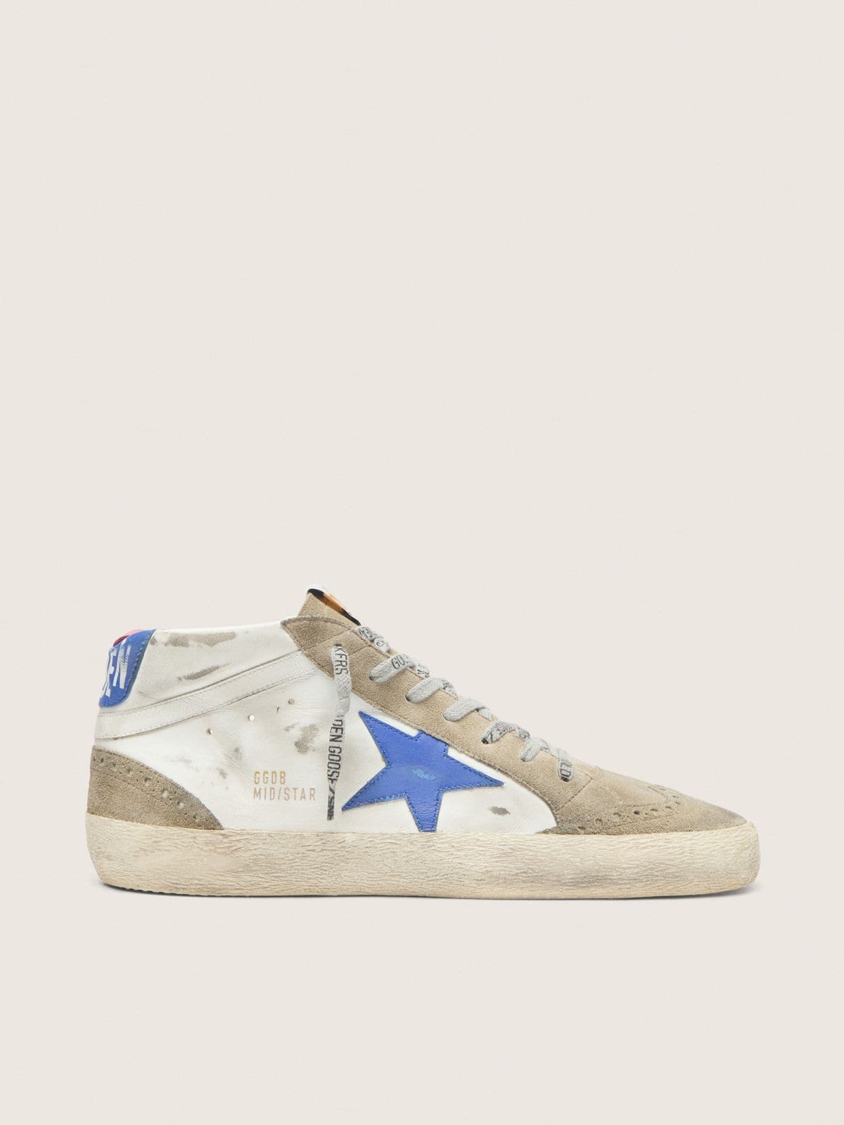 da9969ea9631828b6148a44b1b01eb38683349a48c3050251b53b3d1aa8a2d29 Men's Mid Star with blue leather star and dove-gray suede inserts - Image 1