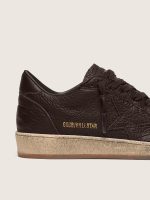 Men's Ball Star in dark brown leather with tone-on-tone leather star - Image 5