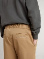 Kids' chinos in tobacco-colored cotton - Image 5