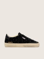 Women's Soul Star in black suede with silver Swarovski